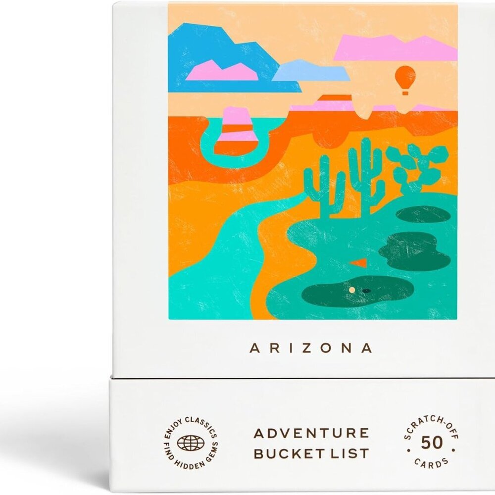 Arizona Adventure Bucket List: 50 Scratch-Off Cards for Outdoor Activities, Tour
